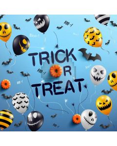 Halloween Pumpkin Lamp Trick Or Treat Computer Printed Photography Backdrop LMG-883