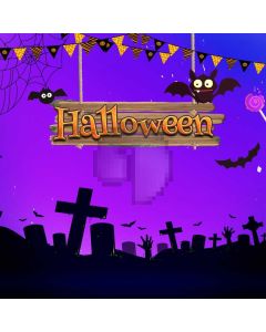 Halloween Grave Computer Printed Photography Backdrop LMG-898