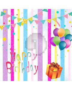 Birthday Ballon Computer Printed Photography Backdrop LMG-900