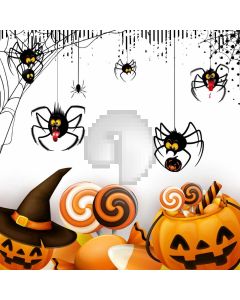 Halloween Pumpkin Lamp Computer Printed Photography Backdrop LMG-901