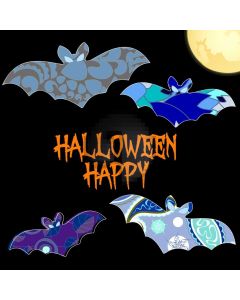 Bat Halloween Computer Printed Photography Backdrop LMG-925