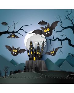 Bats Moon Castle Computer Printed Photography Backdrop LMG-951