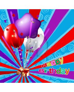 Birthday Colors Ballon Computer Printed Photography Backdrop LMG-958