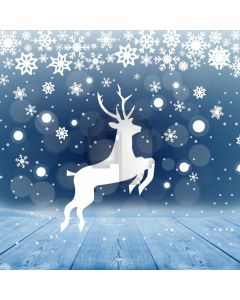 Reindeer Snow Floor Computer Printed Photography Backdrop LMG-984