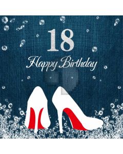 Birthday High Heels Computer Printed Photography Backdrop MSL-098
