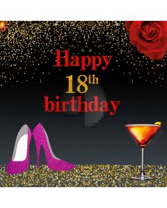 Birthday Party Bottle Rose Computer Printed Photography Backdrop MSL-104