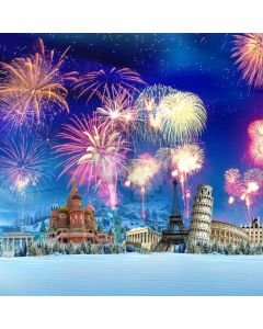 New Year Old Castle Computer Printed Photography Backdrop MSL-109