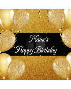 Birthday Party Gloden Balloon Computer Printed Photography Backdrop MSL-143