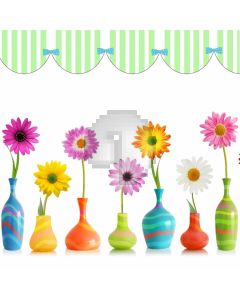 Various Colors Flower Bottle Computer Printed Photography Backdrop MSL-195