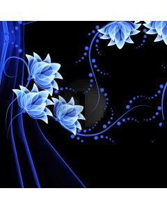 Flower Blue Shining Spots Computer Printed Photography Backdrop MSL-198