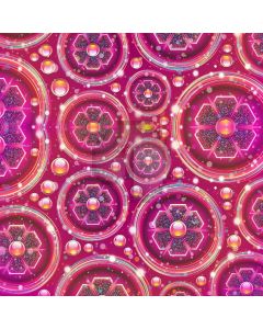 Rose Red Flower Circle Computer Printed Photography Backdrop MSL-200