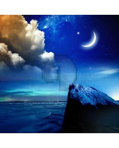 Newmoon Hills Cloud Stars Computer Printed Photography Backdrop MSL-208