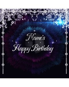 Birthday Party Diamonds Shining Computer Printed Photography Backdrop MSL-215