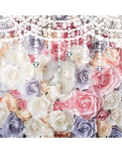 Flower Diamonds Rose Computer Printed Photography Backdrop MSL-228