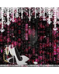 Birthday Diamonds High Heels Computer Printed Photography Backdrop MSL-232
