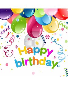 Birthday Party Balloon Computer Printed Photography Backdrop MSL-242