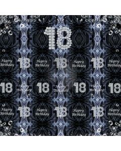 18Th Happy Birthday Black Computer Printed Photography Backdrop MSL-254