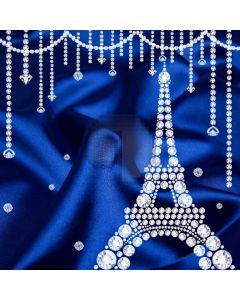 Birthday Diamond Tower Blue Computer Printed Photography Backdrop MSL-256