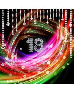 Birthday Celebration 18Th Colors Computer Printed Photography Backdrop MSL-263