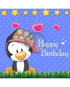 Happy Birthday Animal Heart Star Computer Printed Photography Backdrop MSL-281