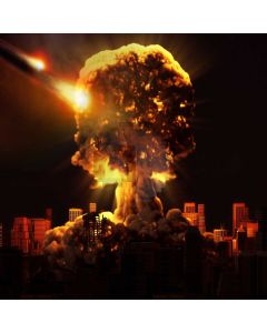 Universe Explosion High Buildings Planets Computer Printed Photography Backdrop MSL-360