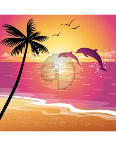 Seasides Dolphin Seagull Huge Sea Computer Printed Photography Backdrop MSL-363