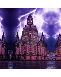 Palace Lightning Building Computer Printed Photography Backdrop MSL-407