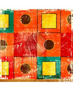 Colorful Wall Computer Printed Photography Backdrop S-1024