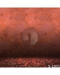 Fiery Red Wall Computer Printed Photography Backdrop S-1031
