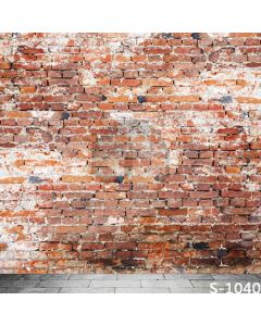 Shabby Wall Computer Printed Photography Backdrop S-1040