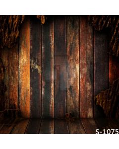 Dark Wooden Wall Computer Printed Photography Backdrop S-1075