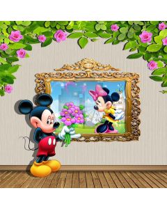 Cartoon Characters Computer Printed Photography Backdrop S-159
