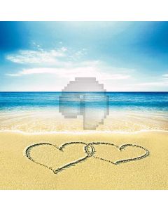 Warm Beach Computer Printed Photography Backdrop S-176