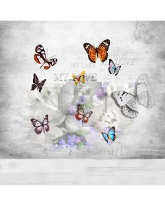 Butterflies Wall Computer Printed Photography Backdrop S-1800