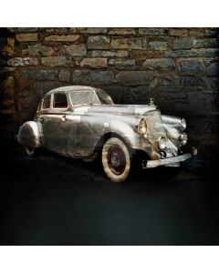 Vintage Car Computer Printed Photography Backdrop S-1814