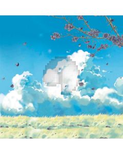 Peaceful Cloud Computer Printed Photography Backdrop S-1852