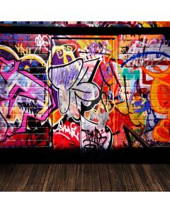 Graffiti Wall Computer Printed Photography Backdrop S-1884