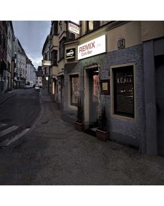 Dark Streetscape Computer Printed Photography Backdrop S-1904