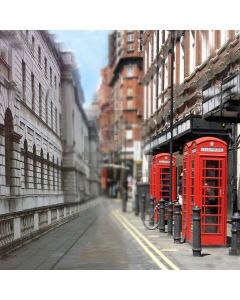 London Streetscape Computer Printed Photography Backdrop S-1907