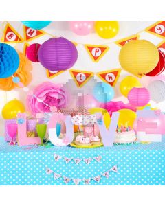 Happy Birthday Computer Printed Photography Backdrop S-1961