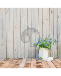 Plank Wall Computer Printed Photography Backdrop S-2010
