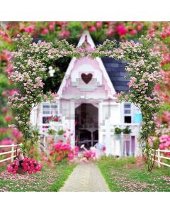 Flower Door Computer Printed Photography Backdrop S-221