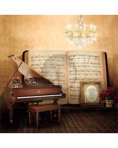 Sheet Music Computer Printed Photography Backdrop S-452