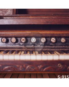 Old Piano Computer Printed Photography Backdrop S-915