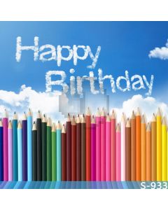 Colorful Pencil Computer Printed Photography Backdrop S-933