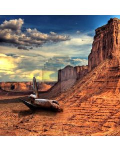 Broken Aircraft Computer Printed Photography Backdrop XLX-044