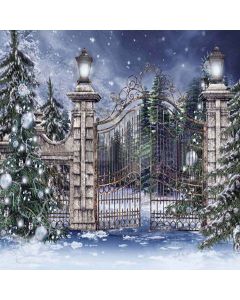Snowy Night Computer Printed Photography Backdrop XLX-141
