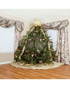 Xmas Tree  Computer Printed Photography Backdrop XLX-143