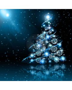 Twinkling Christmas Tree Computer Printed Photography Backdrop XLX-150
