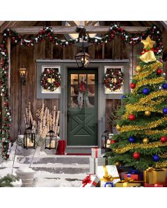 Beautiful Christmas Tree Computer Printed Photography Backdrop XLX-165